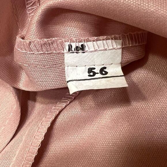 Lace Maxi Dress Vintage Long Sleeve Size 5 Blush Pink Coquette Formal Wear ✨ - Picture 13 of 16